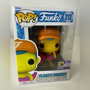 FLOATY FREDDY FUNKO BLACKLIGHT 2023 SDCC FUNKO POP! OFFICIAL COM CON STICKER